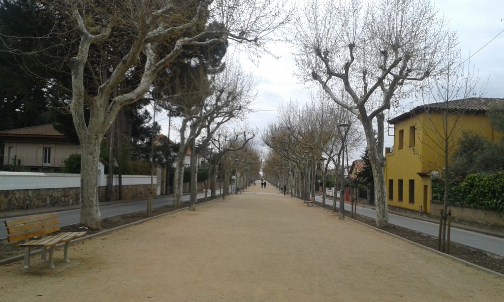 El passeig de la Garriga FOTO: JOAQUIM BOHIGAS