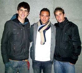 Lluc Quintana, Rafa Ponzo (al centre de la imatge) i Àlex González FOTO: ELS MIL I PICO
