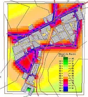 Nivells de soroll a Santa Eugènia de Ter MAPA: GREMA [2002]