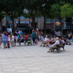 Sonoacció en acció al ball infantil de la plaça del Barco FOTO: ELENA GONZÁLEZ NAVARRO