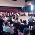 Una imatge, a Sant Narcís, de l'Assemblea del Procés Constituent del Gironès i el Pla de l’Estany FOTO: EL DIMONI