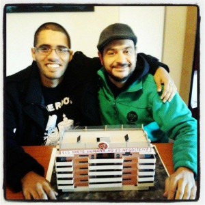 Wilder, Francesc i el #BlocSalt FOTO: PAH GIRONA-SALT