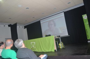 Un moment d'una de les videoconferències  FOTO: JOEL MEDIR i HEREU