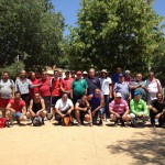 Imatge de grup dels participants al Campionat de primavera, a Porqueres FOTO: PACO TORRES