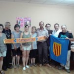 Amb el governador de la regió autònoma Caribe Sur, a qui es va entregar l'estelada i la bandera de Sta. Eugènia FOTO: CNA35