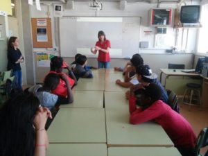 Una imatge de la sessió amb Flora Ridaura FOTO: ELS MIL I PICO