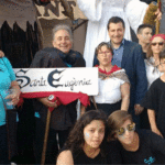Josep Roca amb la Colla Gegantera de Santa Eugènia, a Taialà FOTO: GEGANTS DE SANTA EUGÈNIA
