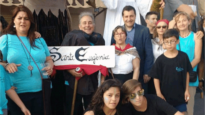 Josep Roca amb la Colla Gegantera de Santa Eugènia, a Taialà FOTO: GEGANTS DE SANTA EUGÈNIA