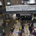 Dinar de germanor a la 6a Jornada del Banc del Temps Pont del Dimoni FOTO: JOEL MEDIR i HEREU