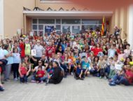 Acte per la restitució de la pau i l'educació a l'Escola Dalmau Carles FOTO: MANCOMUNITAT