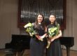 Laura Ruhí (esquerra) va estar acompanyada per la pianista Soojeong Joo FOTO: JOFRE FERRER i PUMAROLA