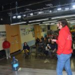 Una imatge de la intervenció de Maria Campuzano, a l'Ateneu Eugenienc FOTO: JOEL MEDIR i HEREU