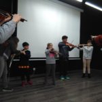 Una imatge dels assaigs de l'Orquestra Eugenial, a l'Ateneu Eugenienc FOTO: OE