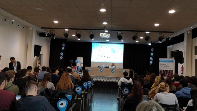 Una imatge de la Marfà durant la jornada  FOTO: DEPARTAMENT DE COMERÇ i MÀRQUETING DE L'INSTITUT SANTA EUGÈNIA