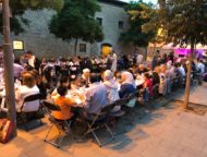 Una imatge de l'acte, a la plaça de la Marfà FOTO: IFTAR