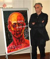 L'escultor Pep Admetlla, veí de Santa Eugènia de Ter i amic d'El Dimoni, és l'autor del cartell de les Fires i Festes de Sant Narcís de Girona: «Sota la pell, tots som iguals» FOTO: EL DIMONI