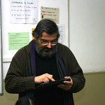 Jordi Vilamitjana a l'Institut de Santa Eugènia FOTO: ELS MIL I PICO (05·12·2012)