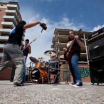 Imatge del rodatge del videoclip d'Elisma a Can Gibert del Pla (Santa Eugènia de Ter) FOTO: CARLES PALACIO i BERTA