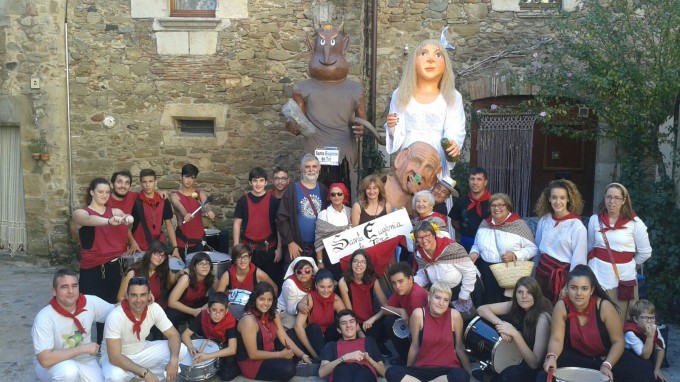 La Colla Gegantera de Santa Eugènia de Ter a la Trobada Comarcal de Gegants del Gironès i del Pla de l'Estany celebrada a Flaçà el passat dissabte -10 octubre- FOTO: COLLA GEGANTERA DE SANTA EUGÈNIA DE TER