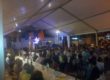 L'eugenial Josep Ramos (a l'esquerra, a l'escenari) fent el pregó de la Festa major de Santa Eugènia de Ter 2014 FOTO: ELDIMONI.COM