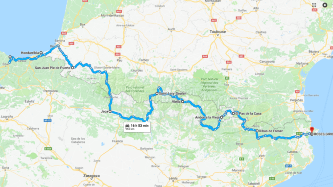 CARTOGRAFIA: ORGANIZADOS.NET/RUTAS-EN-MOTO